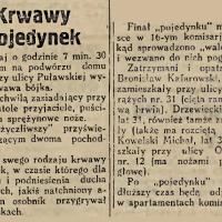 Krwawy pojedynek, 1926