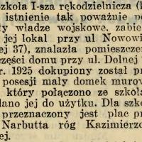 I rękodzielnicza, 1927