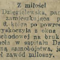 Z miłości, 1927
