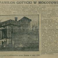 Pawilon Gotycki, 1927