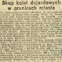 Skup kolei, 1927