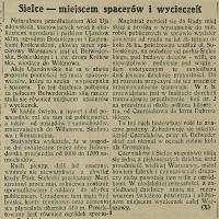 Sielce miejscem spacerów, 1927