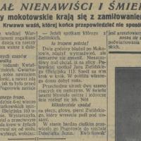 Szał nienawiści i śmierci, 1927