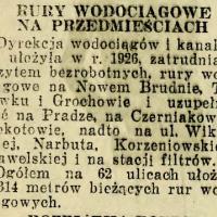 Rury ułożone, 1927