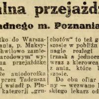 Fatalna przejażdżka, 1927