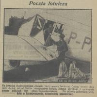 Poczta lotnicza, 1927