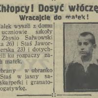 Wracajcie do matek, 1927