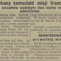 Strzaskany samochód, 1927