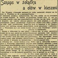 Sznaps a ołów, 1927