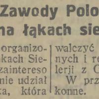 Zawody Polo, 1927