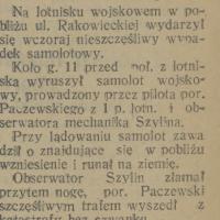 Wypadek lotniczy Wypadek lotniczy, 1927