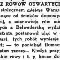 Rów otwarty, 1927