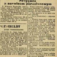 Przygoda z serwisem. 1927