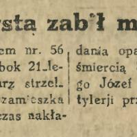 Zabił marynarza, 1927