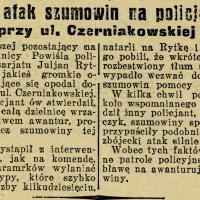 Atak szumowin, 1927
