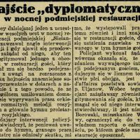 Zajście dyplomatyczne, 1927