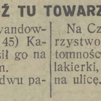 Bądź tu towarzyski, 1927