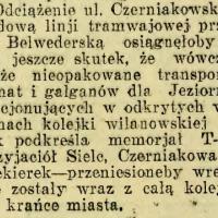 Tramwaj na Belwederskiej, 1927
