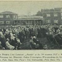 Msza na lotnisku, 1927