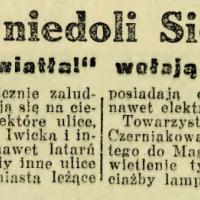 Więcej światła, 1927
