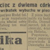 Wybuch w piecu, 1927