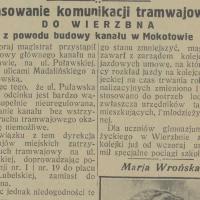 Skasowanie komunikacji, 1927