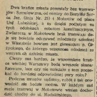 Krańce bez komunikacji, 1927