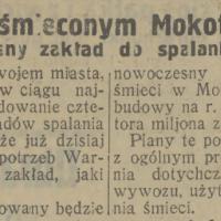W zaśmieconym Mokotowie, 1927
