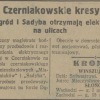 Czerniakowskie kresy, 1927