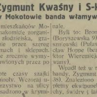 Banda ujęta, 1928