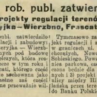 Projekt zatwierdzony, 1928