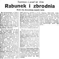Tajemnica z przed lat, 1928