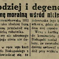 Złodziej i degenerat, 1928