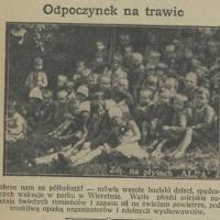 Odpoczynek na trawie. Prk Giżyckiego. 1928