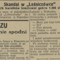 Skandal w Leśniczówce, 1928