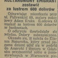 Roztargniony emigrant, 1928