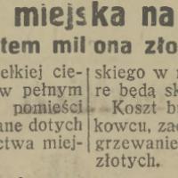 Cieplarnia na Rakowcu. Projekt. 1928