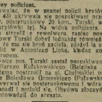 Dzielny policjant, 1928