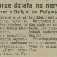 Spacer na nerwy, 1929