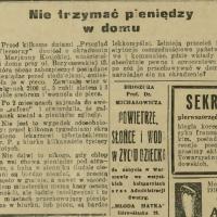 Kradzież pieniędzy z pieca. 1929,