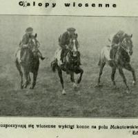 Galopy wiosenne, 1929