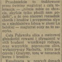 Mokotów przypomina Izbicę. Bród, zaduch. 1929.