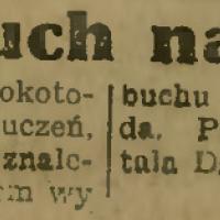 Chłopiec usiłował rozbić granta kamieniem. 1929.