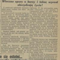 Dorożkarskie narowy. Taksówarskie oczyczaje. 1929.