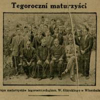 Maturzyści gimnazjum Giżyckiego, 1929.