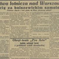 Bitwa lotnicza. Film. 1929