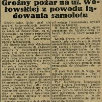 Pożar na Wołowskiej Pożar na Wołowskiej, 1929