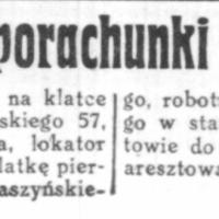 Porachunki sąsiedzkie Porachunki sąsiedzkie, 1929