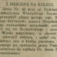 Z siekierą na kolegę Z siekierą na kolegę, 1929