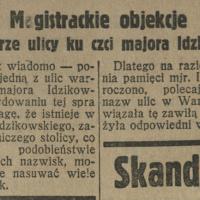 Magistrackie objekcje, 1929